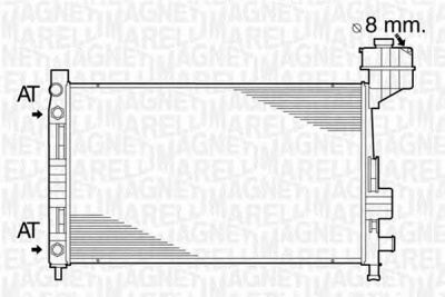 MAGNETI MARELLI 350213822000 -  Радиатор, охлаждение двигателя